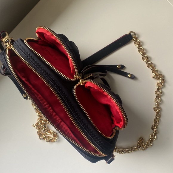 MZ Wallace Black Nylon Chain Evening Bag - Picture 11 of 15